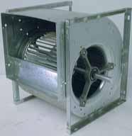 THE DA CENTRIFUGAL FANS DA fans are low pressure centrifugal fans, with double inlet and equipped with a forward curved blade.