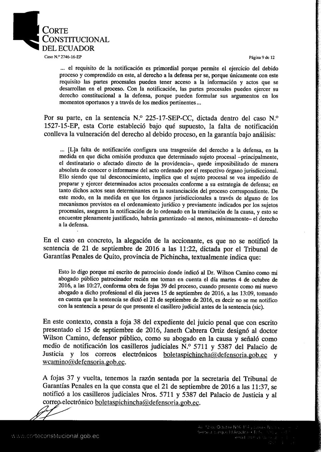 Constitucional Caso N. 2746-16-EP Página 9 de 12.