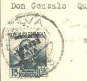 Litografiado, en papel ordinario o en papel delmeina y con dentado 10 3/4 o sin dentar, presenta en el cartucho central el escudo de España con