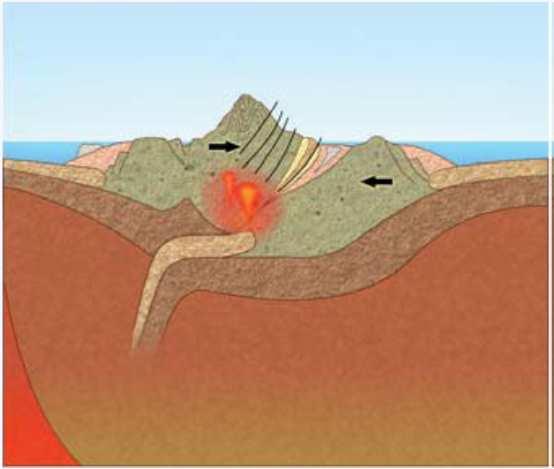 8. Las grandes deformaciones: los orógenos Orógenos de tipo andino o de borde continental activo.