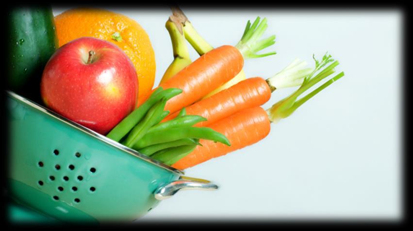 400 gramos entre frutas y verduras al día (peso neto).