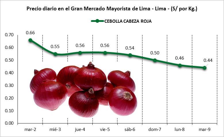Lima, 09 de enero de 2018 En general, los precios al por mayor de los alimentos comercializados en los dos principales mercados mayoristas de la capital (GMML y MM NRO 2-FRUTAS) han registrado el día