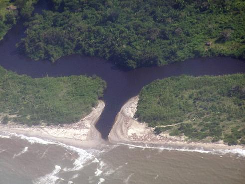 Ribereños (humedales adyacentes a ríos y arroyos), Rio Cangrejal Barra del Cuero y Salado Río Platano