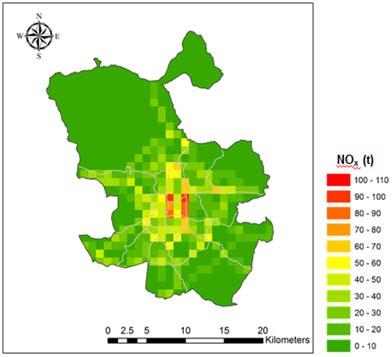 Emisión de contaminantes por sectores El Tráfico Rodado es el principal responsable de las emisiones de contaminantes atmosféricos más relevantes en Madrid