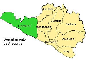 1.6. PROVINCIA DE CARAVELI: PROVINCIA / DISTRITOS Altitud (m.s.n.m.) Superficie (km2) Población Densidad (hab / km2) Caravelí 13.139,41 32.7 2,48 Chala 18 378,38 4.219 9,93 Jaqui 295 424,73 1.