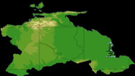 Región Llanos Centrales: (Guárico, Cojedes), Parcialmente nublado o con poca nubosidad hasta el