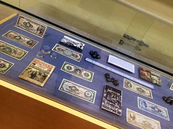 La muestra ofrece una rica e interesante variedad de los billetes de bancos privados que circularon en México durante la segunda mitad del siglo XIX y primeros años del