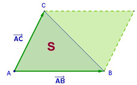 Calcular el área del triángulo de vértices A(1, 2, 1), B(3, 4, 0) y C(4, 2, 2).