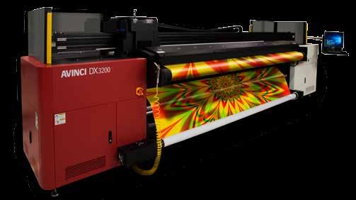 Avinci DX3200 Descubra Avinci DX3200, la impresora dedicada de rollo a rollo de Agfa Graphics para sublimación de tinta sobre carteles de téxtil que ofrece una notable calidad de impresión para una