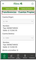 1 2 TRANFERENCIAS ENTRE CUENTAS Realizar Transferencia Entre Cuentas Seleccionar la opción Entre Cuentas.
