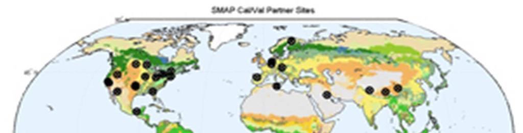 SMAP Cal/Val Contributing Sites A partnership arrangement is established in which the partner