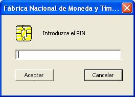 Ilustración 4 PIN b) Si el certificado digital está instalado en el PC, aparecerá la siguiente ventana emergente que