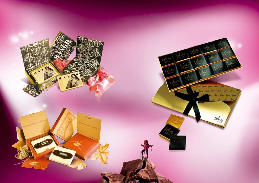 TU IMAGEN IMPRESA EN CHOCOLATE Caja trepada grande Sobre lux 15 deliciosas napolitanas ummmm.