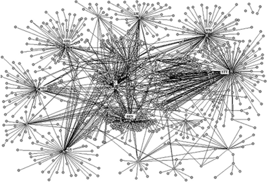 4. Networks and parenclitic networks Teoría de redes: Internet (800 millones de nodos). Barabasi and co-workers: Nature (1999) Redes Scale-Free.