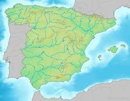 Sitúa en el mapa las principales formas de relieve del territorio español Ríos: Miño, Duero, Tajo, Guadiana, Guadalquivir, Ebro, Júcar, Segura.