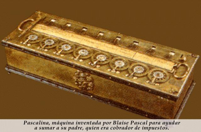 Blaise Pascal (1623-1662) inventa una máquina