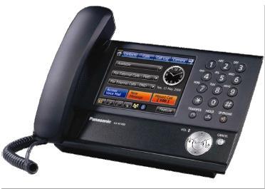 NT400 Teléfono IP con funciones Descripción General El teléfono IP ejecutivo KX-NT400 esta diseñado para proveer acceso funciones telefónicas vía una interfaz grafica intuitiva, con una pantalla