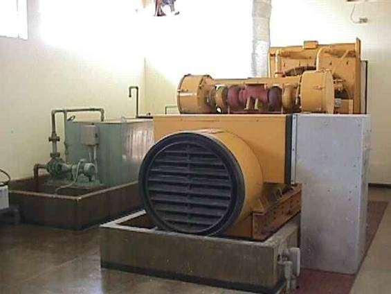 Generador diesel usado para alimentar los servicios auxiliares en