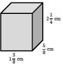 UNA HISTORIA DE RAZONES Lección 11 6 5 Lección 11: Volumen con longitudes fraccionarias de bordes y cubos de una unidad Calcula el volumen del prisma rectangular