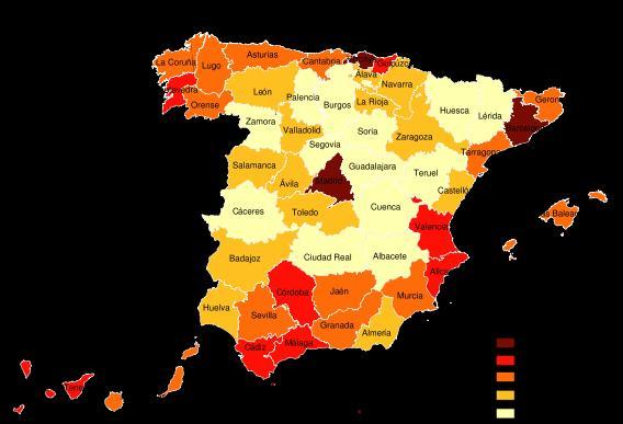 Los orígenes de la actual distribución de la población Siglos XVII, XVIII y XIX Norte, levante, periferia y Madrid Industrialización y