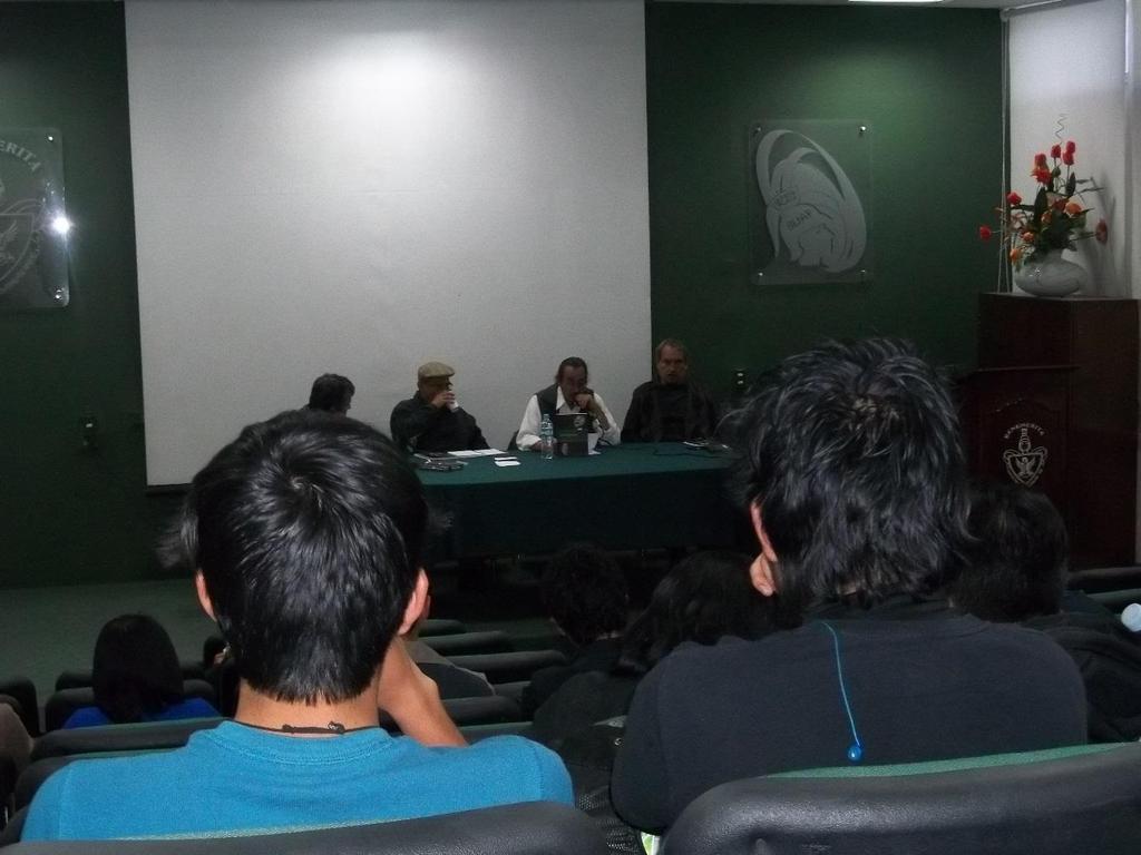 EVENTOS 2015 En el Auditorio de la Facultad se llevó a cabo una conferencia denominada El Ágora marxista con el propósito de promover en los estudiantes, la reflexión sobre la problemática social