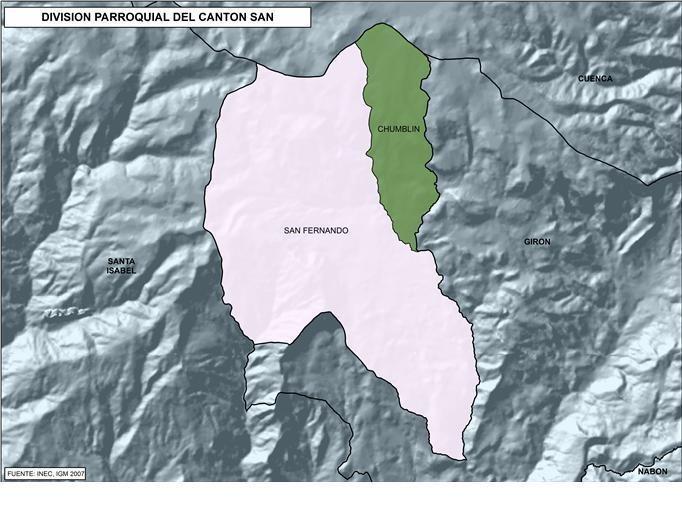 7% del territorio de la provincia de AZUAY (aproximadamente.1 mil km2).