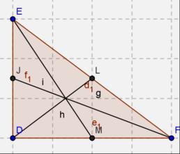 d) En todo triángulo el incentro se ubica en su interior. e) En todo triángulo el incentro se ubica en uno de sus vértices. 9.