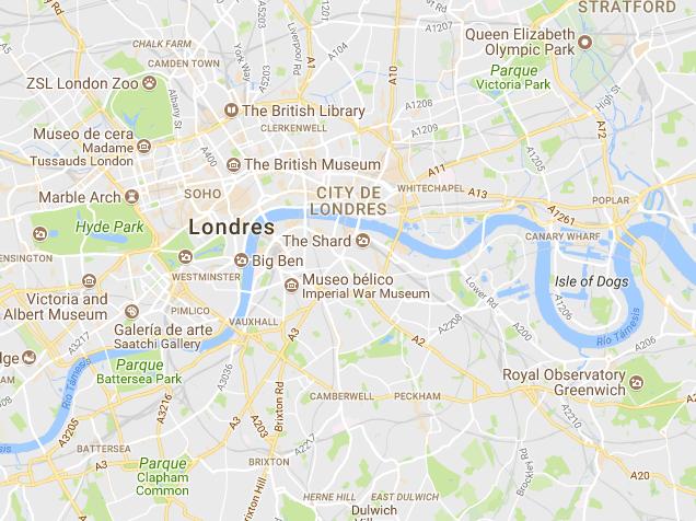 Los Gratis Museos de Londres Datos de mapas 2018 Google Condiciones 1 km Y