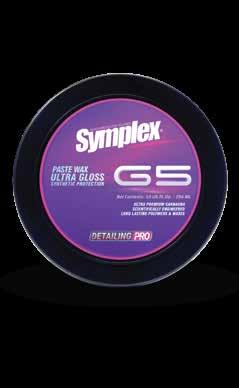 Symplex G Sellador Líquido, es una cera sintética ultra rápida de larga duración, protege y prolonga el brillo de todo tipo de pintura.