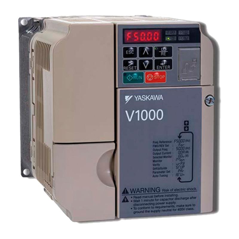 Variador V1000 iqrise inversor compacto para soluciones básicas en elevación El variador compacto para elevadores V1000 iqrise fue diseñado para las aplicaciones de Elevador de lazo abierto.