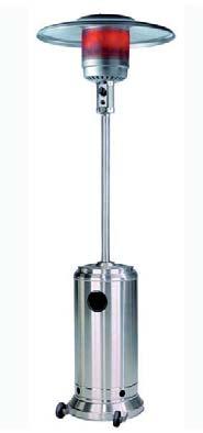 Estufa exterior gas Tecna Corona Inox Potencia  Medidor reflector 813mm Alto 2240mm