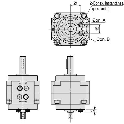 Serie CRB1 Actuador de giro con conexiones instantáneas incorporadas: 5