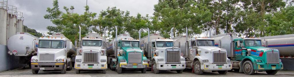 FLOTA Flota de camiones: AMERICAN PETROLEUM EL SALVADOR S.A. DE CV cuenta con su propia flota de reparto con lo cual garantiza exactitud en las entregas y puntualidad a las necesidades de sus clientes.