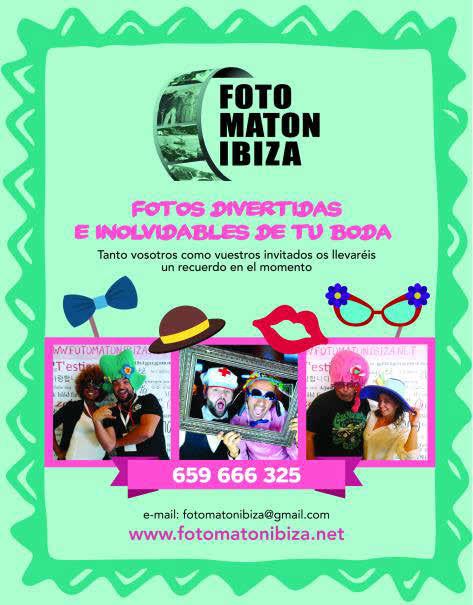 6 FOTOMATÓN IBIZA Recuerdos especiales y únicos Fotomatón Ibiza es el alma de cualquier