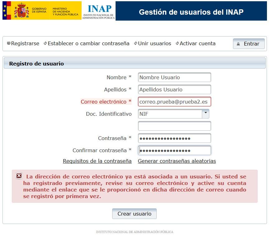 5. Sigo sin poder acceder a las aplicaciones del INAP: Recuerde que en el proceso de registro es necesario responder con la información contenida en el mensaje que se le envía a su cuenta de correo,