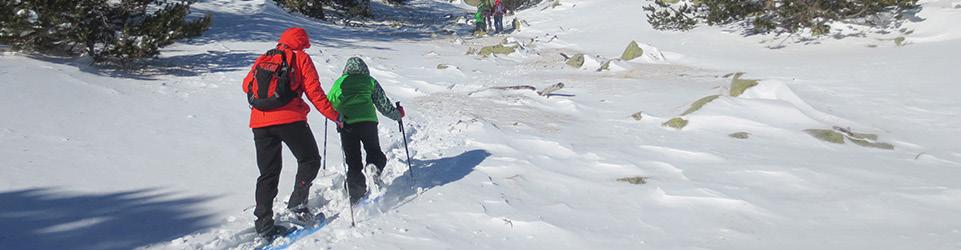 Rutas de montaña, senderismo y excursiones Familias y niños Rutas circulares Raquetas de nieve