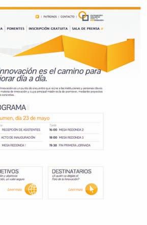 3 El programa Miércoles 23 de mayo 11.00. Acto de inauguración. 11.30. Conferencia inaugural. 12.30. Mesa 1. Innovación empresarial y proyectos de colaboración: pros y contras. 16.00. Intervención Gobierno de La Rioja.