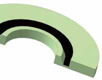 El semi O Ring elimina la necesidad con un O Ring tradicional. Para evaluar la temperatura máxima permitida, tener en cuenta los límites de ambos materiales.