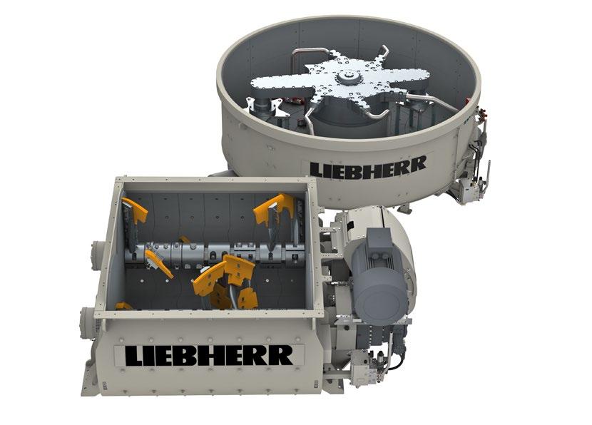 La amasadora adecuada para cada aplicación Sistemas propios de amasadoras de Liebherr Liebherr desarrolla y produce sus propios sistemas de amasadoras