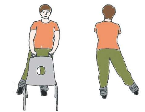 Orientado a ejercitar la marcha, particularmente los movimientos de elevación de piernas (figura 5a).