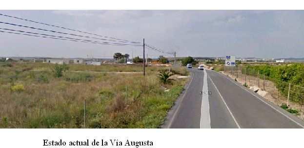 Estado actual de la Vía Augusta.