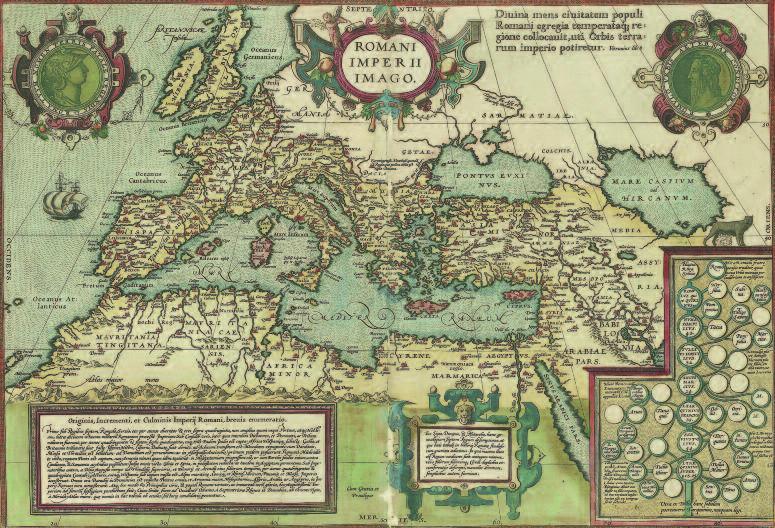 El Theatrum Orbis Terrarum del cartógrafo flamenco Abraham Ortelius es considerado el primer Atlas de la Historia, puesto que es la primera colección sistemática de mapas de estilo uniforme.