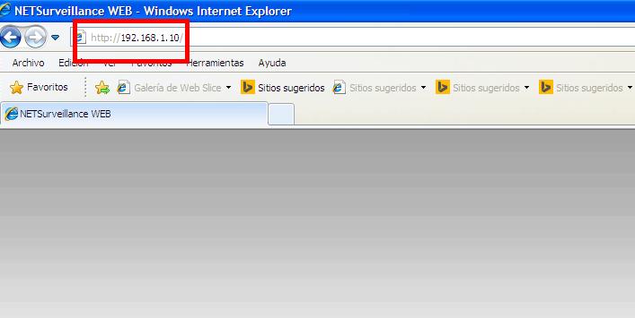 2.3 Configuración WiFi desde navegador Una vez conectada su cámara con cable de red, entrar en internet Explorer con la IP 19