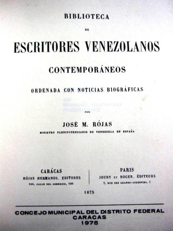 José María Rojas: Biblioteca de