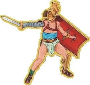 SAMNITE (Samnita) Samnites: luchaba con las armas nacionales un escudo oblongo grande, una visera, un casco emplumado, y una espada corta.