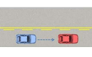 intersección en cruz por diferentes lados. Cuál tiene derecho de vía?