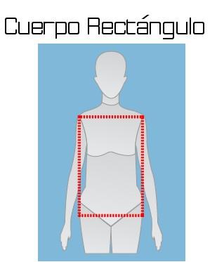 RECTÁNGULO El perímetro de sus caderas y sus hombros están en la misma línea aproximada, presenta un perímetro similar.