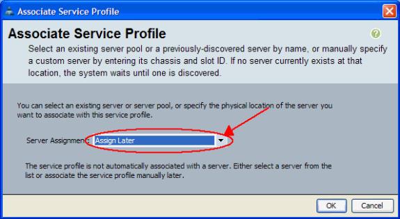 En la ventana del perfil del servicio del socio, seleccione el servidor apropiado o el pool del servidor, y haga clic la AUTORIZACIÓN
