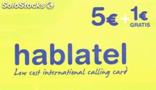 Catálogo generado por España - Página 17 de 18 Tarjeta prepago para llamadas internacionales Hablatel Precio 2,97 EUR / Unidad (I.V.