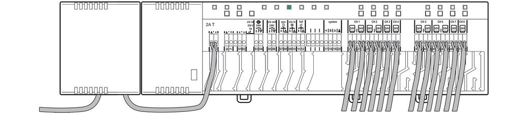 Sincronización entre módulo y termostatos Emparejar termostatos Touchline con el módulo de conexiones Una vez alimentado el o los módulos de conexiones, configurados como MASTER / ESCLAVO (si